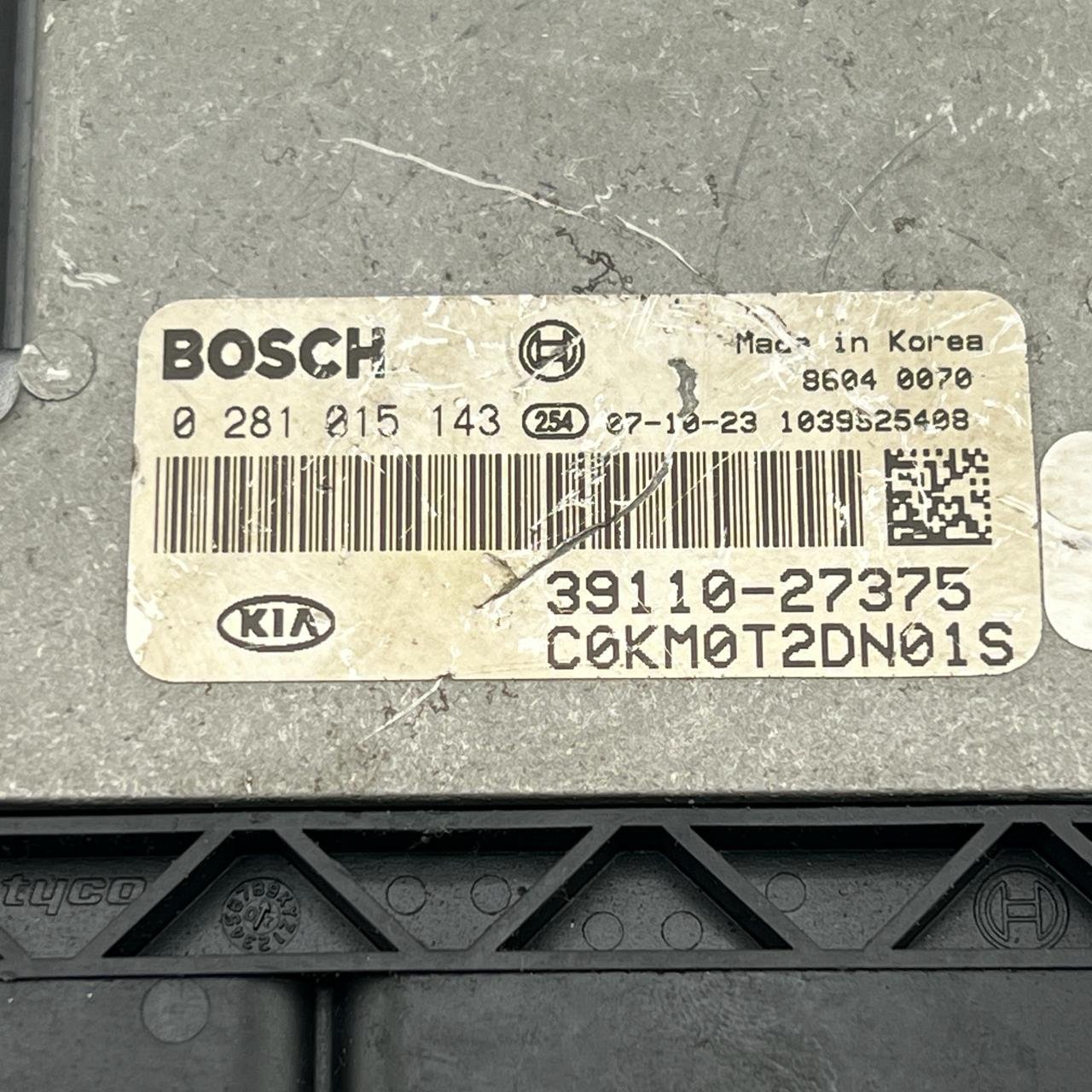 ECU Engine Computer Kia Sportage 2.0CRDI 39110-27375 0281015143 3911027375 - OEM Hyundai Engine Control Unit