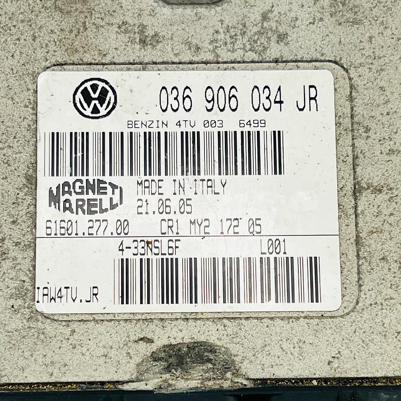 Engine Control Unit VOLKSWAGEN Polo GH-9NBKY 036906034JR - OEM Volkswagen Engine Control Unit