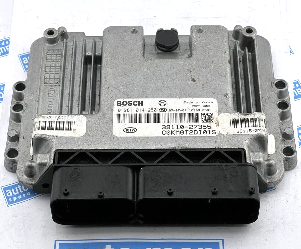 Bosch Engine ECU, Kia-Hyundai, 0 281 014 250 0281014250 39110-27355 - OEM Hyundai Engine Control Unit