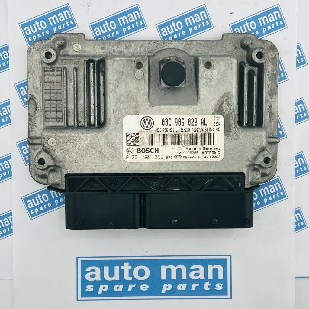 ECU Engine Control Unit VW Golf5 1.4 03C906022AL 0261S04399 MED17.5.20 - OEM Volkswagen Engine Control Unit