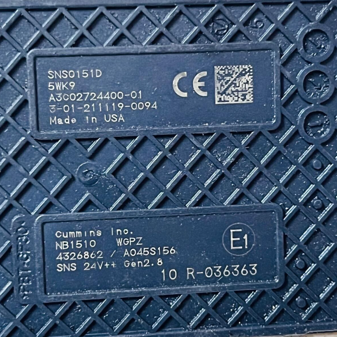 Cummins NOx Sensor Control Module - 4326862 / A045S156 / A3C02724400-01 - OEM cummins NOx Sensor Control Module