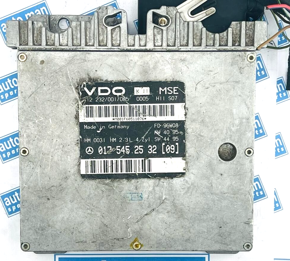 ECU ENGINE CONTROLLER MERCEDES W210 E230 VDO 017 545 25 32 (09) - OEM Mercedes-Benz Engine Control Unit