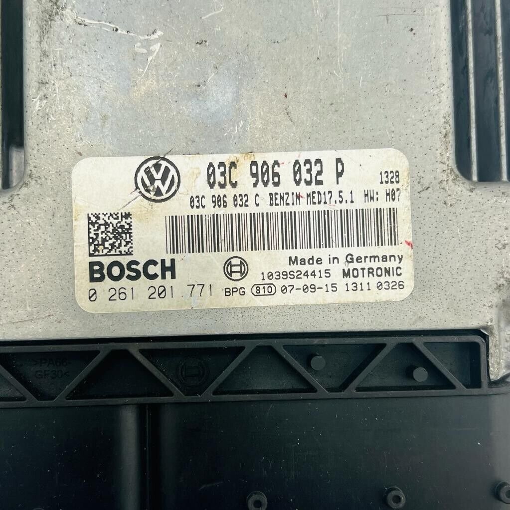 2005 VW Golf 1.4 TSI Petrol Engine Control Module Unit 03C906032P 0261201771 - OEM Volkswagen Engine Control Unit