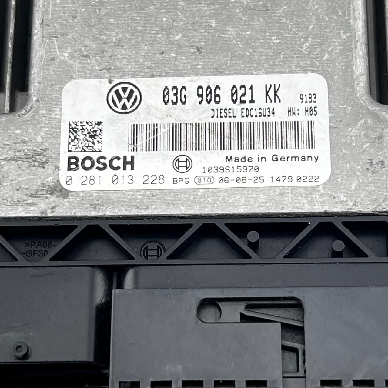 2008 VW JETTA 2.0 TDI ENGINE ECU 03G906021KK 0281013228 - OEM Volkswagen Engine Control Unit