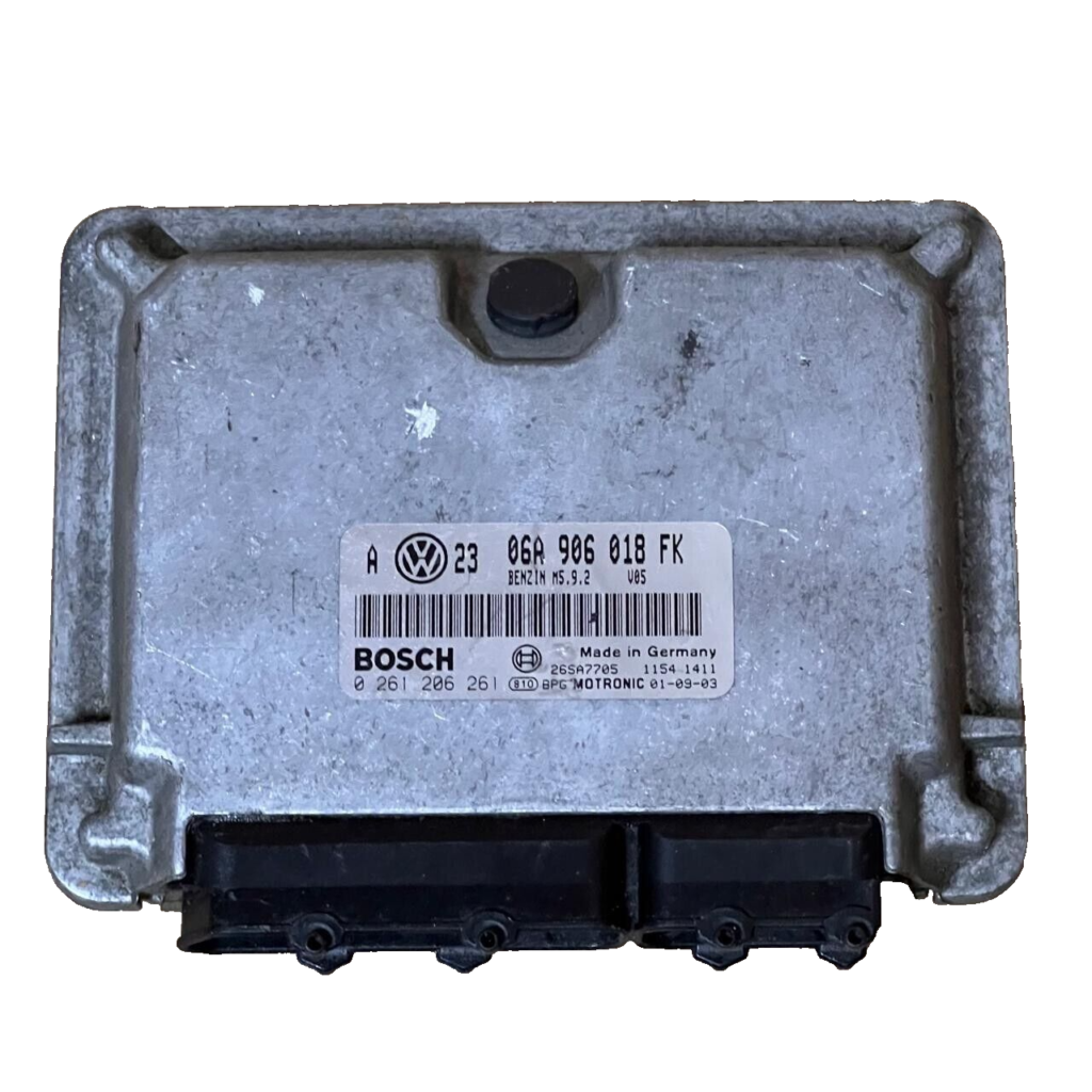 2005 VW GOLF MK4 2.0 PETROL ENGINE CONTROL UNIT ECU 06A906018FK, 0261206261 - OEM Volkswagen Engine Control Unit