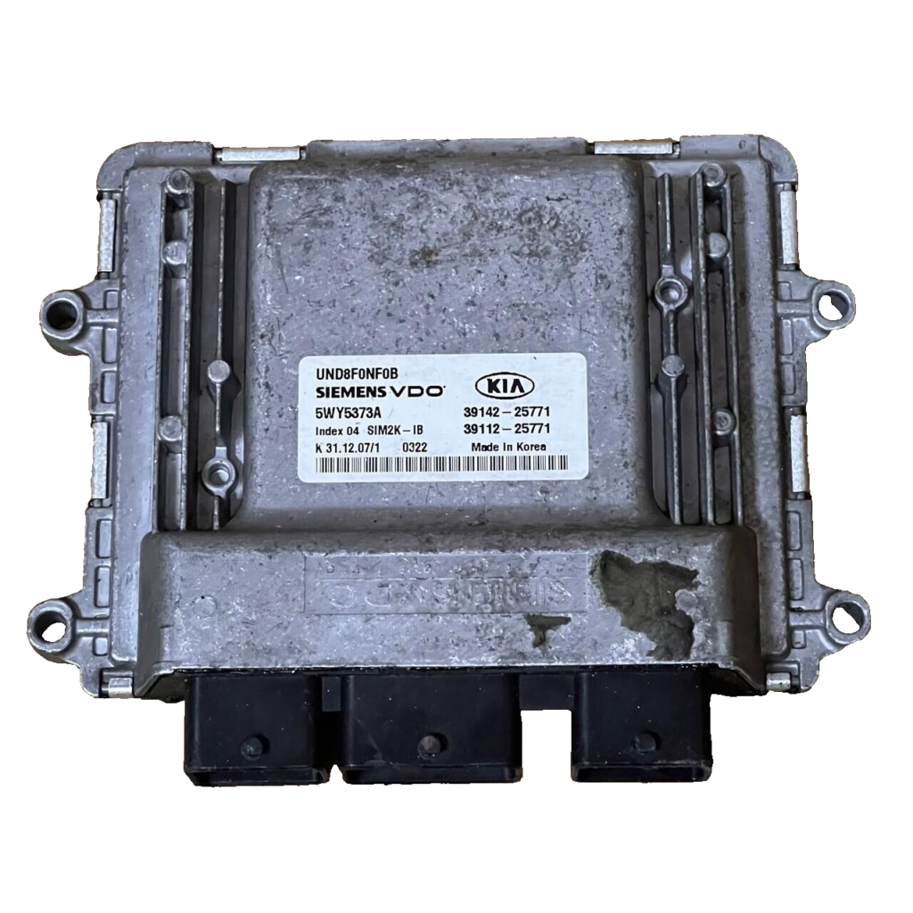 KIA CARENS Engine Control Unit ECU - 5WY5373A / 39142-25771 / 39112-25771 - OEM Kia Engine Control Unit