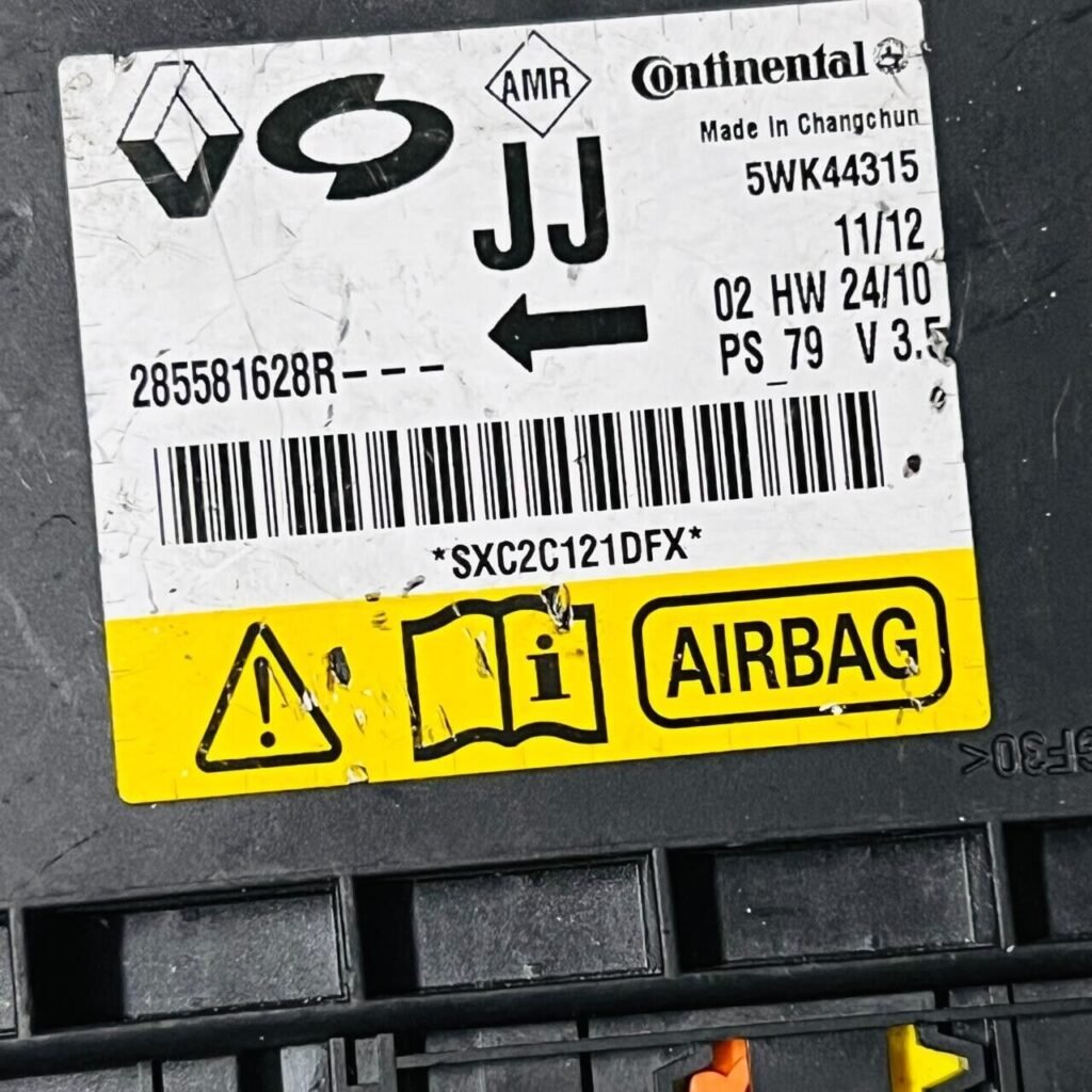 CONTINENTAL SRS Fit Renault Fluence 285581628R 5WK44315 - OEM Renault Airbag Control Module