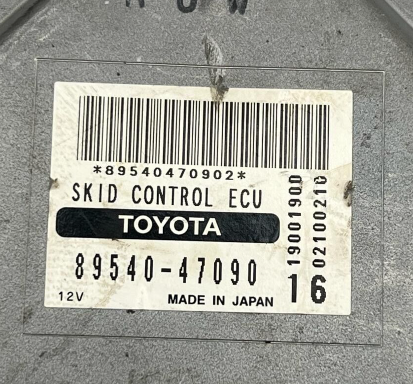 89540-47090 Toyota Prius W2 1.5 H 2007 RHD Skid Control ECU Module 02100210 - OEM Toyota Engine Control Unit