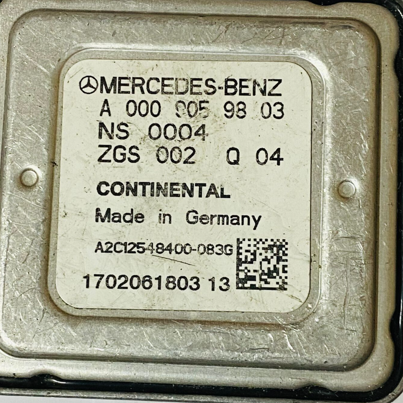 Mercedes-Benz NOx Sensor Control Module - A0009059803/ZGS002Q04/A2C12548400-083G - OEM Mercedes-Benz NOx Sensor Control Module
