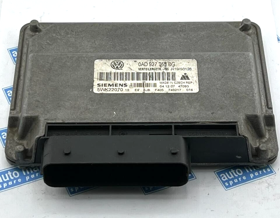 VOLKSWAGEN TOUAREG 0AD927755BG 5WK22070 Gearbox Control ECU Module Unit Origina - OEM Volkswagen Transmission Control Module