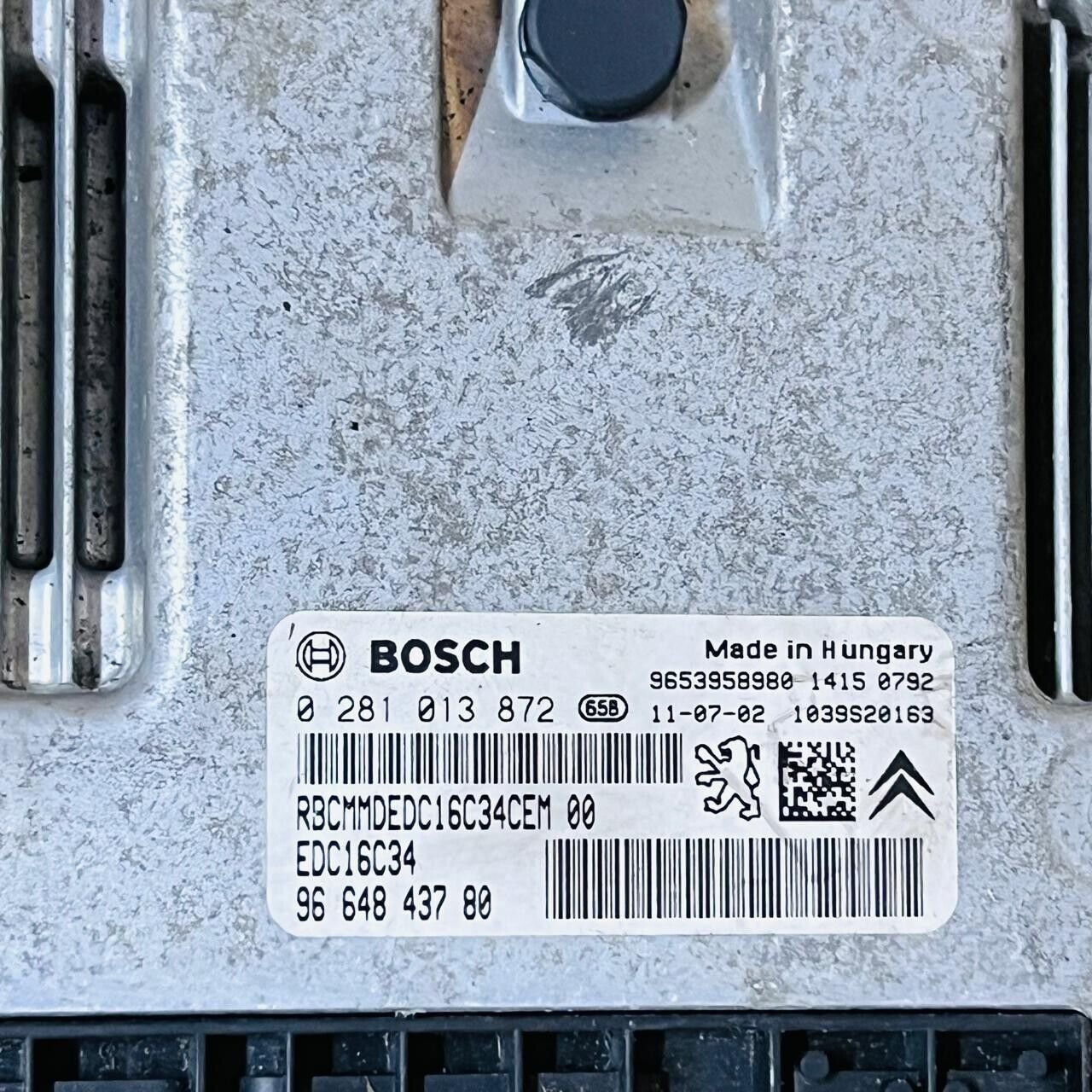 0281013872 Peugeot and Citroen Engine Control Unit 9664843780 ECU 9653958980 - OEM Peugeot Engine Control Unit