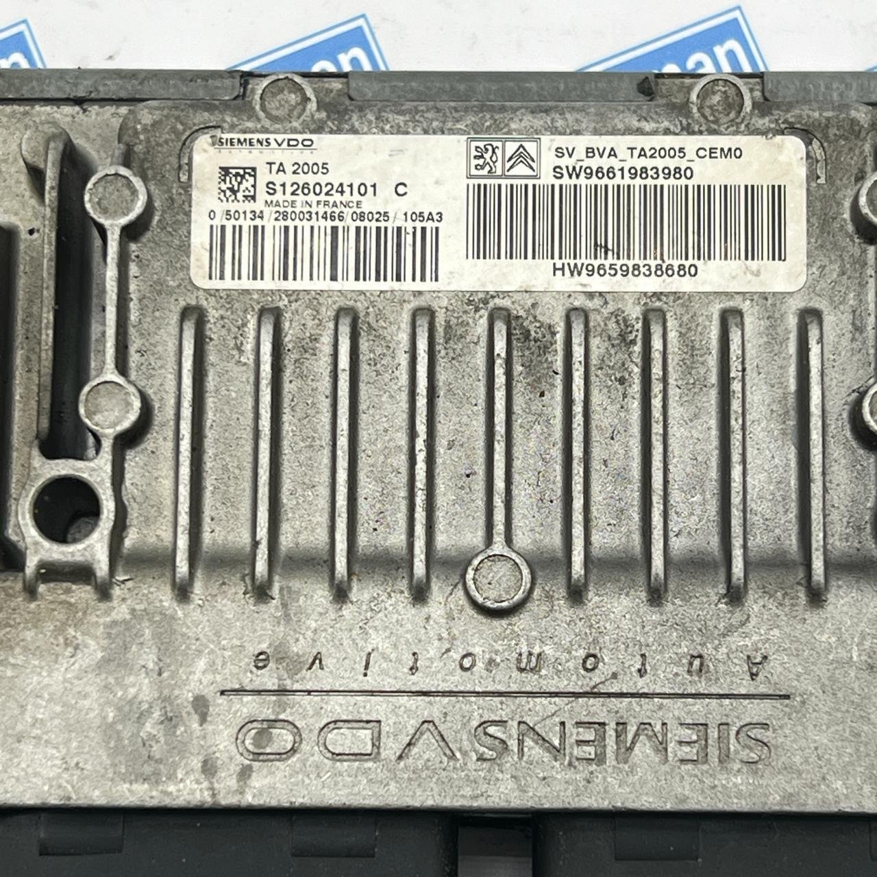 ECU GEARBOX CITROEN PEUGEOT SIEMENS S126024101 C, SW9661983980, 9661983980 - OEM Citroen Transmission Control Module