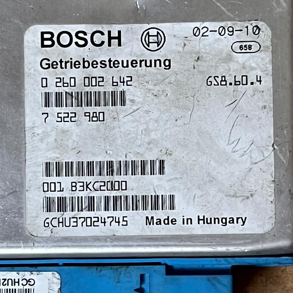 BMW 3Series 2001-03 Transmission Control Unit TCU Module 0260002642, 7522980 - OEM BMW Transmission Control Module