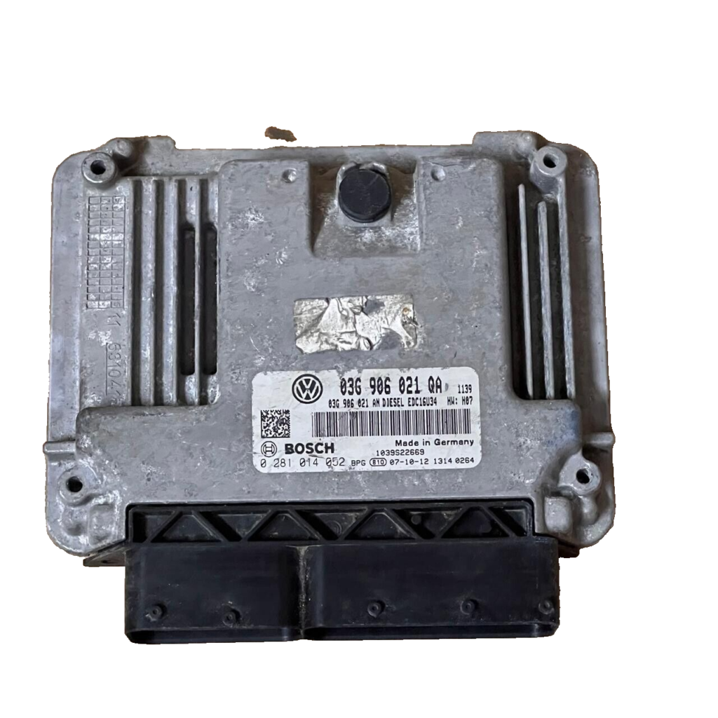 2009 Volkswagen Golf Plus Engine Control Unit ECU = 03G906021QA / 0281014052 - OEM Volkswagen Engine Control Unit