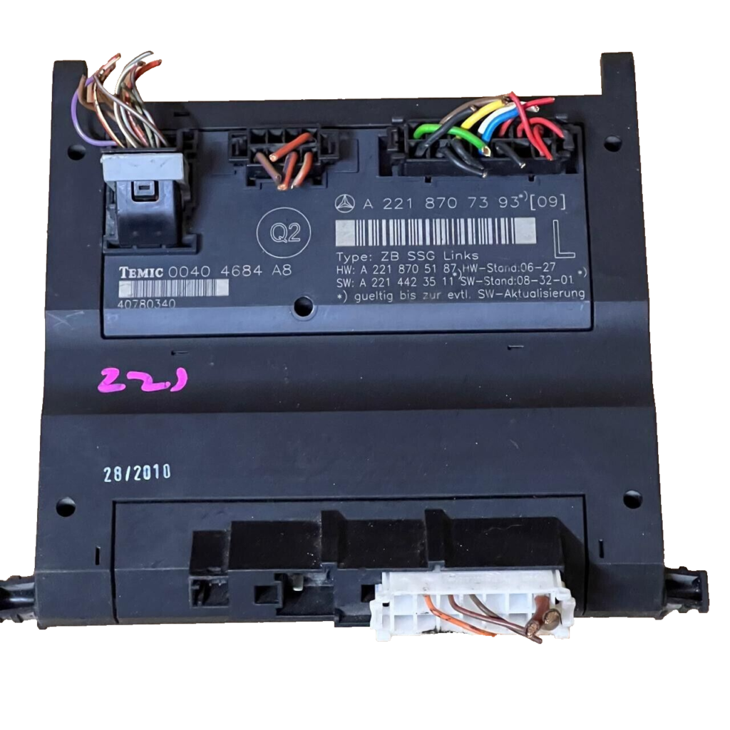 2007-2013 Mercedes W221 S550 S450 Front Left Driver Seat Control 2218707393 OEM - OEM Mercedes-Benz Engine Control Unit