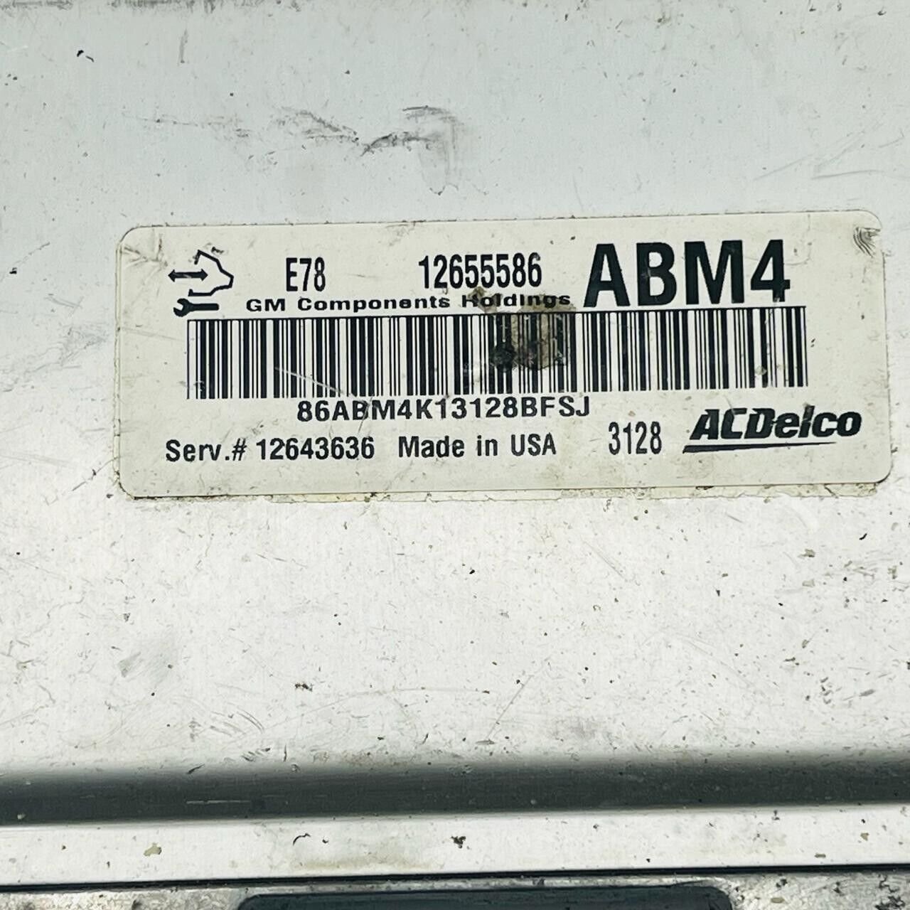 2013-2016 Chevy Cruze ECM ECU Control Module Computer 12655586 ABM4 12643636 - OEM Chevrolet Engine Control Unit
