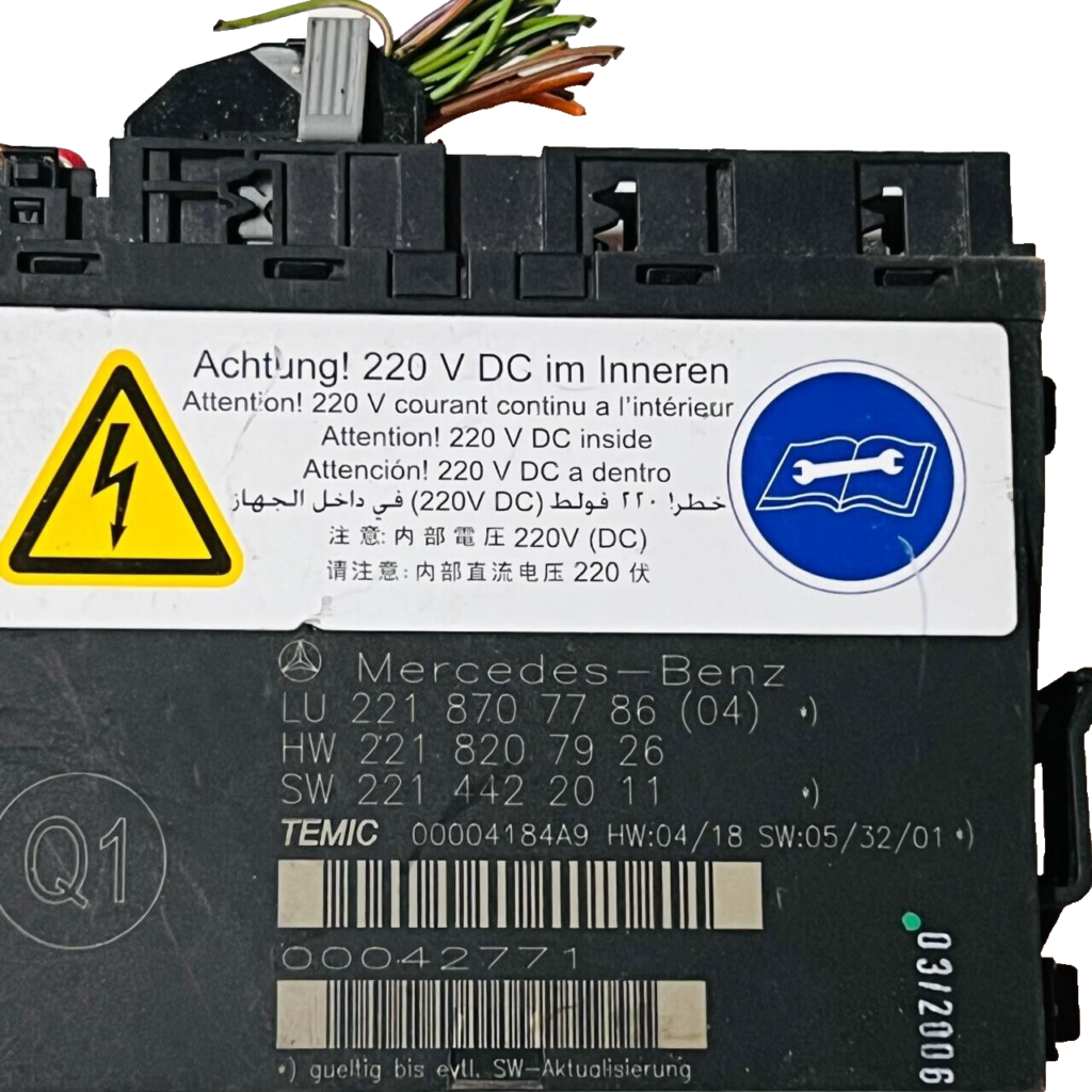2007-10 Mercedes-Benz CL550 Front Left or Right Seat Control Module - 2218707786 - OEM Mercedes-Benz Engine Control Unit