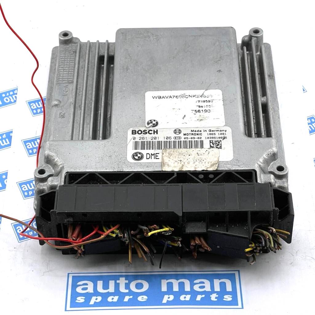 BMW 3 E90 E91 Engine control unit module ECU 0261201106 /7557290 - OEM BMW Engine Control Unit