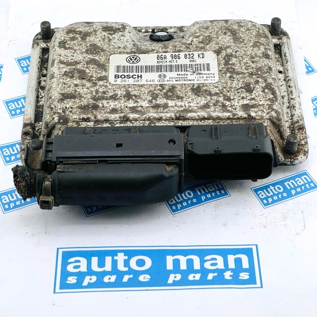 06A906032KD Volkswagen Golf Control Unit Engine Control Unit 0261207646 – OEM Volkswagen Engine Control Unit