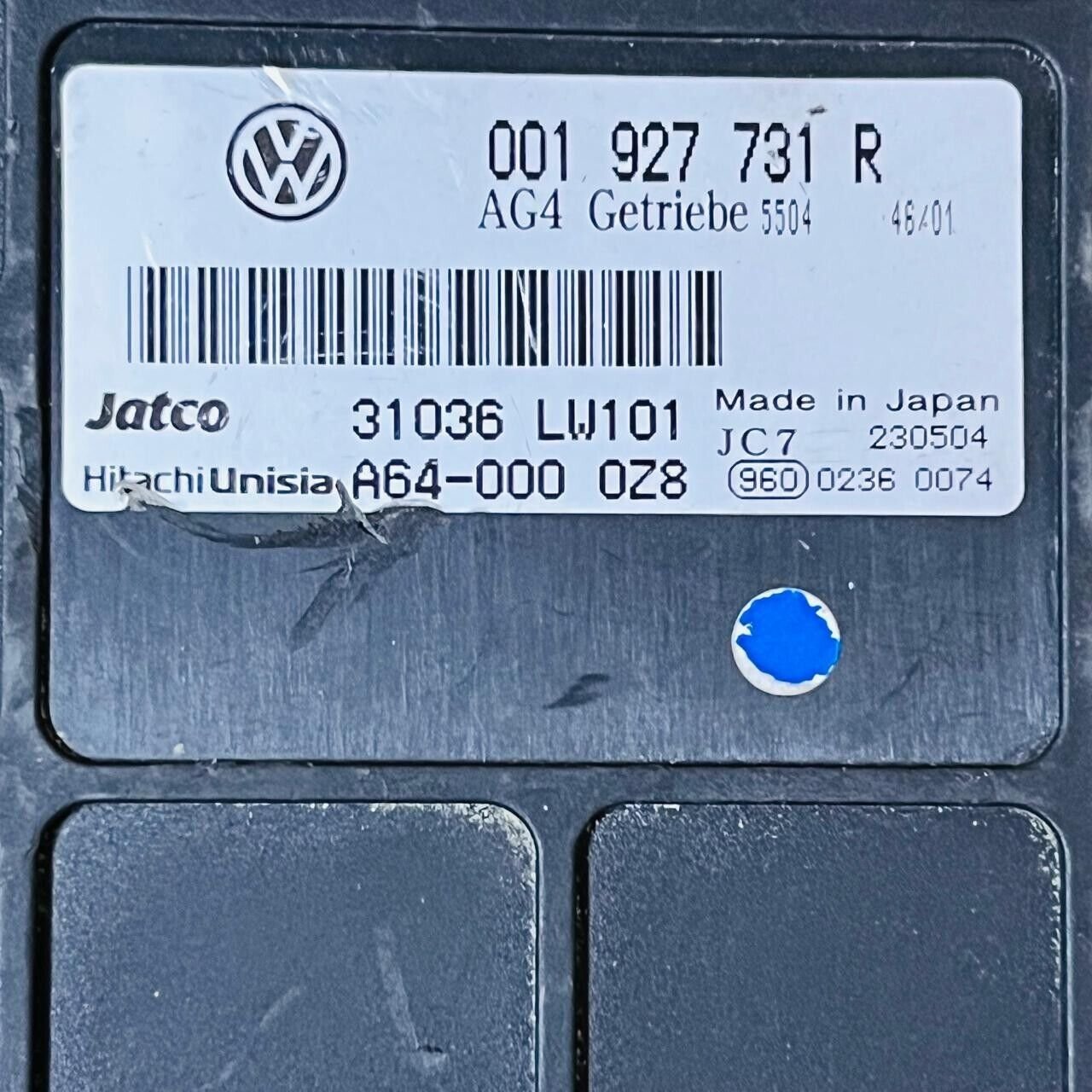 2002-2010 Volkswagen Polo Transmission Control Module - 001927731R / 31036 LW101 - OEM Volkswagen Transmission Control Module