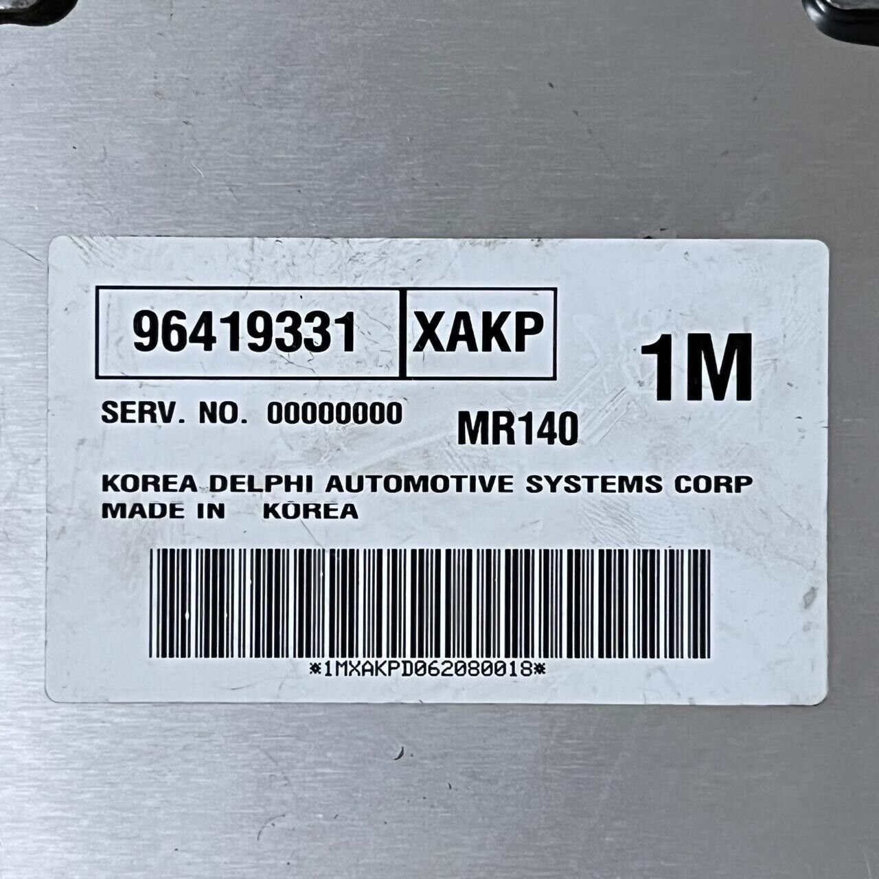 engine control unit for CHEVROLET LACETTI CDX 96419331/MR14 - OEM Chevrolet Engine Control Unit