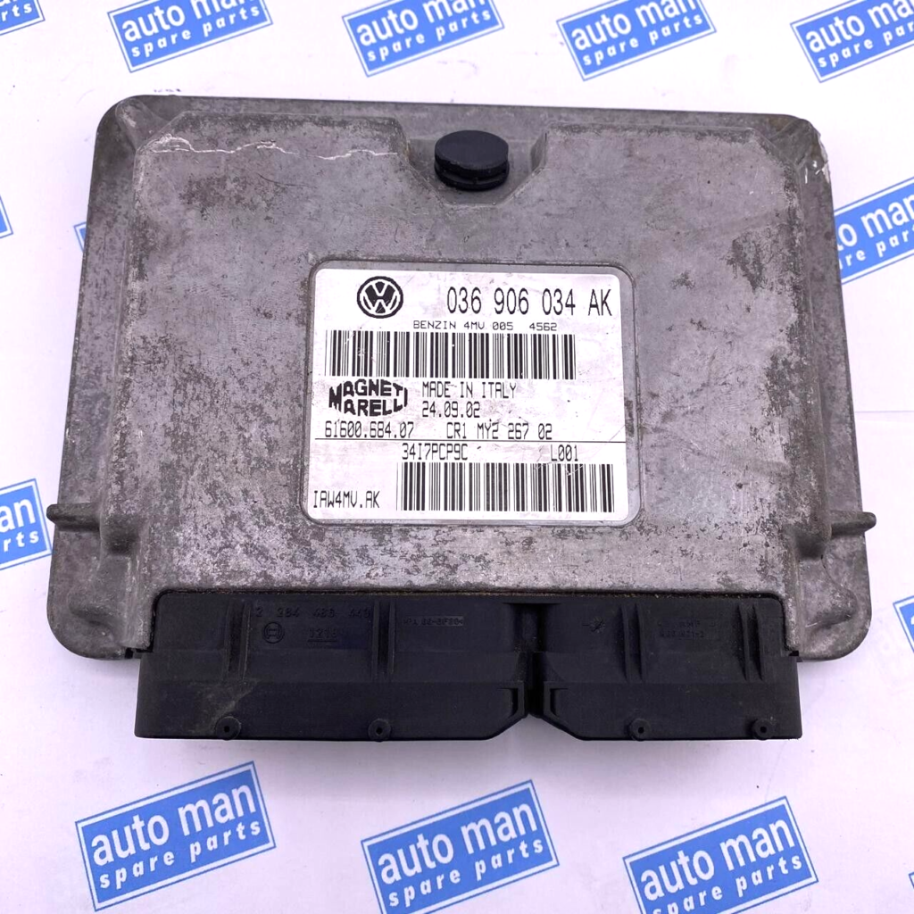 ECU Engine Control Unit VW Polo 036906034AK IAW 4MV.AK - OEM Volkswagen Engine Control Unit