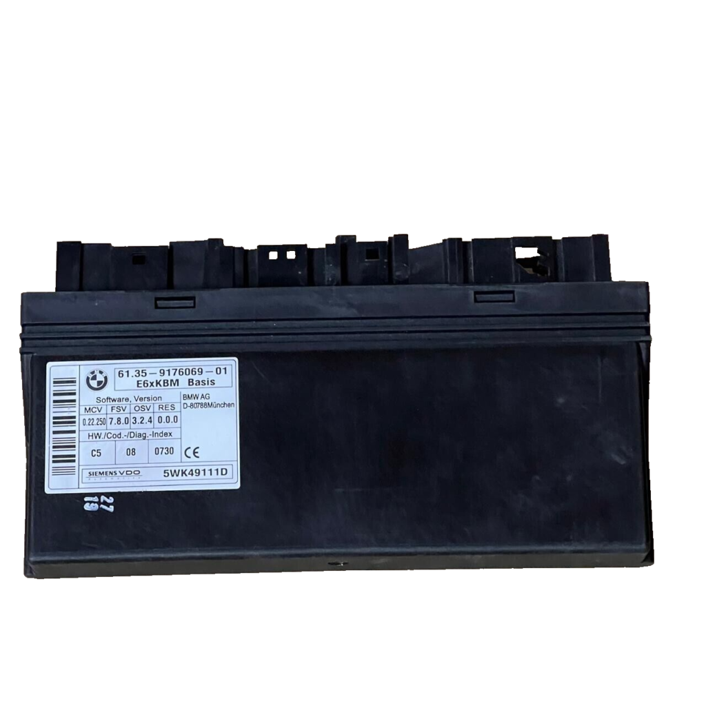 BMW 5 E60 E61 COMFORT CONVENIENCE MODULE ECU - 5WK49111D / 9176069 - OEM BMW Engine Control Unit