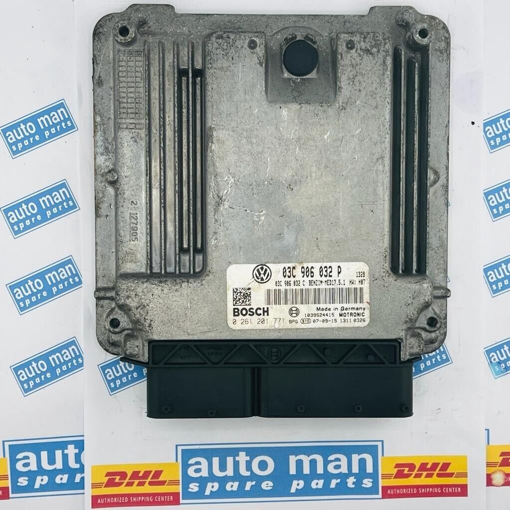 2005 VW Golf 1.4 TSI Petrol Engine Control Module Unit 03C906032P 0261201771 - OEM Volkswagen Engine Control Unit