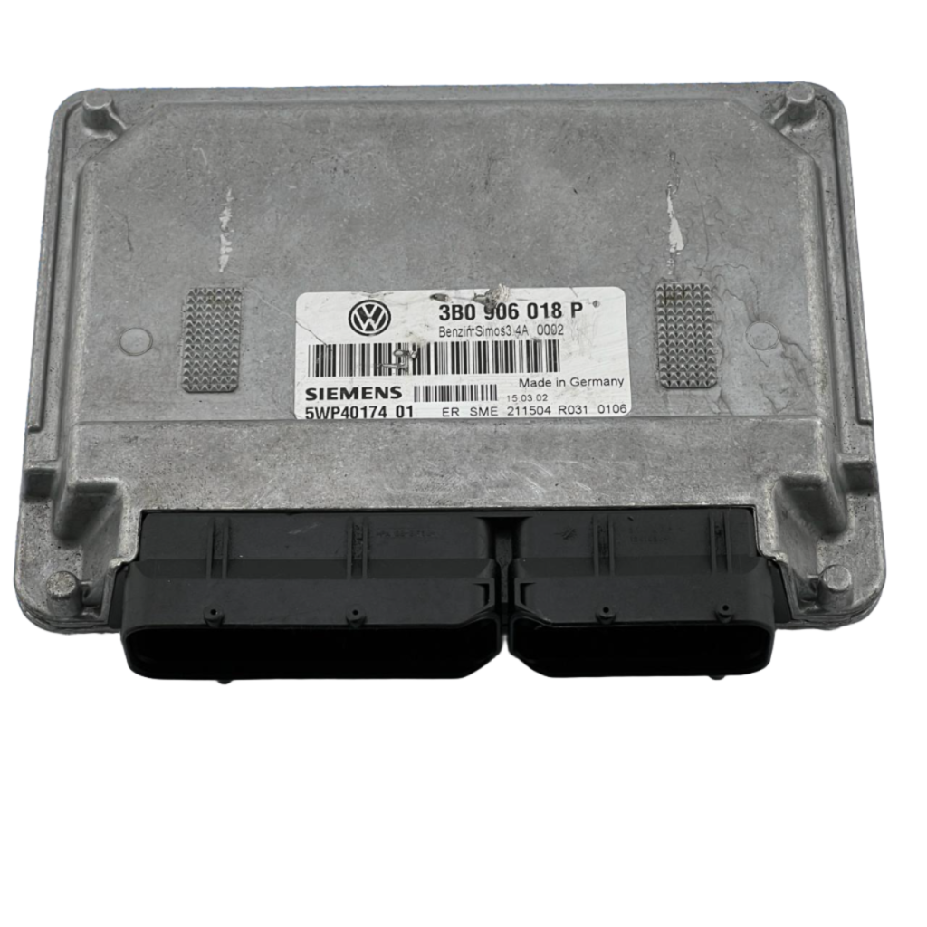 ENGINE CONTROL UNIT 5WP40174 ECU 2002 VW B5 SIEMENS 3B0906018P - OEM Volkswagen Engine Control Unit