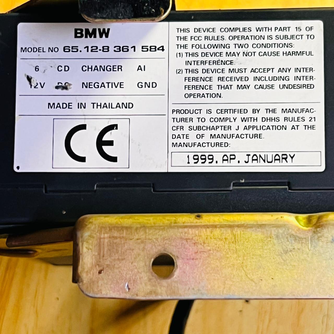 8361584 BMW 6 Disc CD Changer Player 8364931 OEM 65128361584 Fits E46 E39 E83 E53 - OEM BMW Control Module
