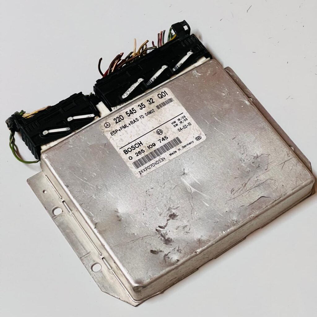 2000-2006 Mercedes CL600 W215 C215 W220 ESP BAS ABS module ECU 2205453532 0265109745 - OEM Mercedes-Benz Engine Control Unit