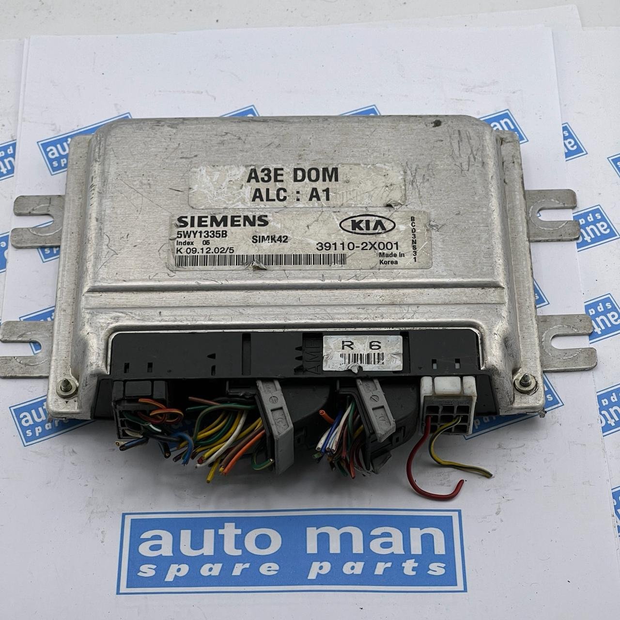 Engine Control Unit / ECU 5WY1335B, 391102X001 KIA Rio 2002 2311024800, 39110-2X001 - OEM Kia Engine Control Unit