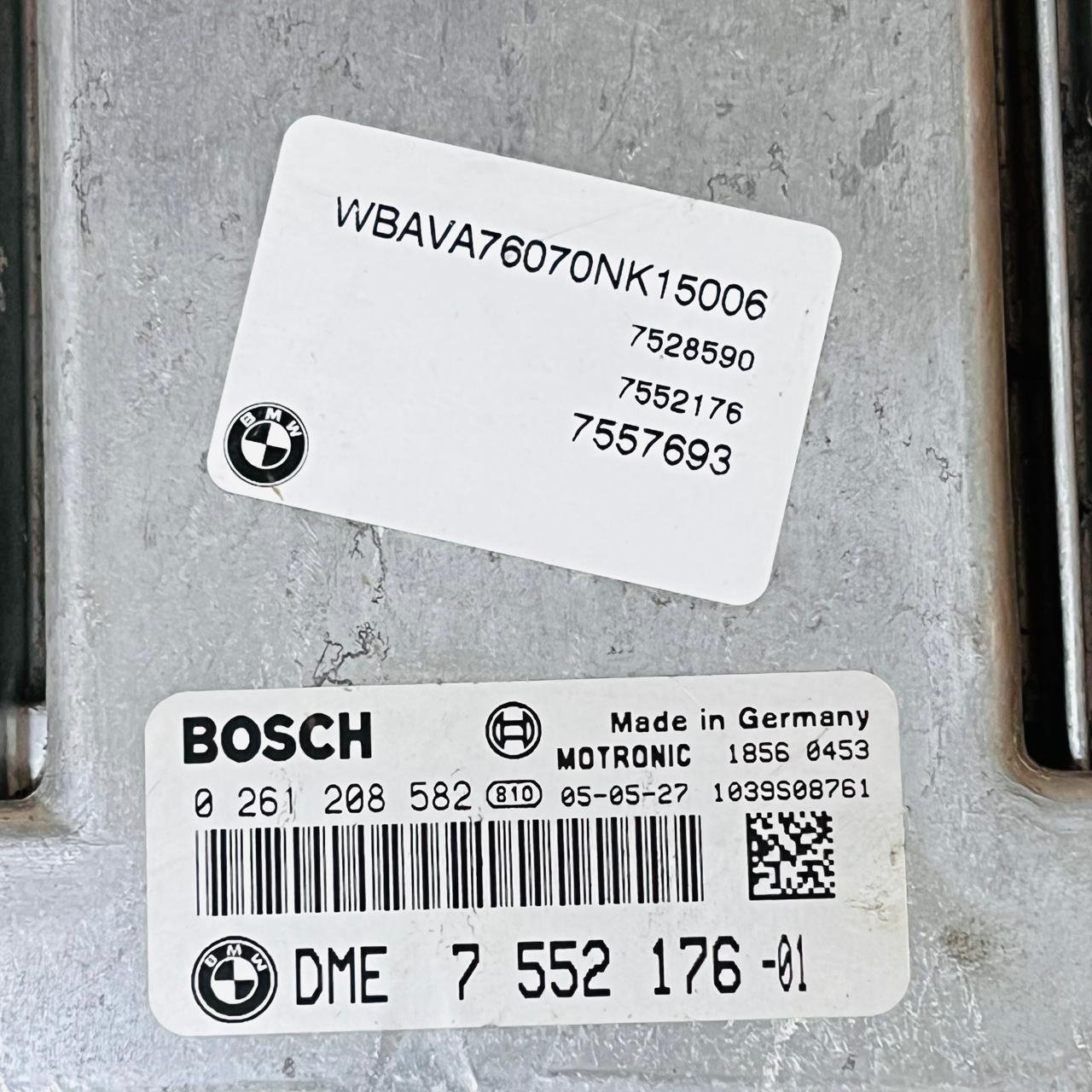 BMW E87 E90 120i 320i N46 ECU ENGINE CONTROL MODULE ECM 0261208582 7552176 - OEM BMW Engine Control Unit